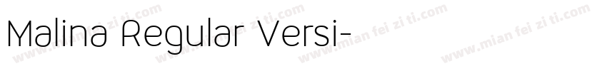 Malina Regular Versi字体转换